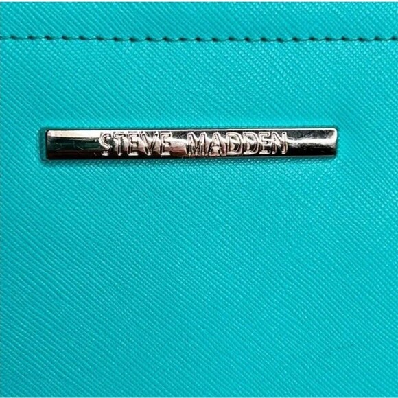 Steve Madden Crossbody Purse Handbag Aqua Blue Color NWoT - Picture 8 of 11